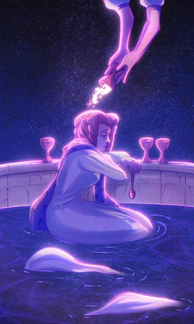 Four of Cups tarot card - Take My Revolution (2023)